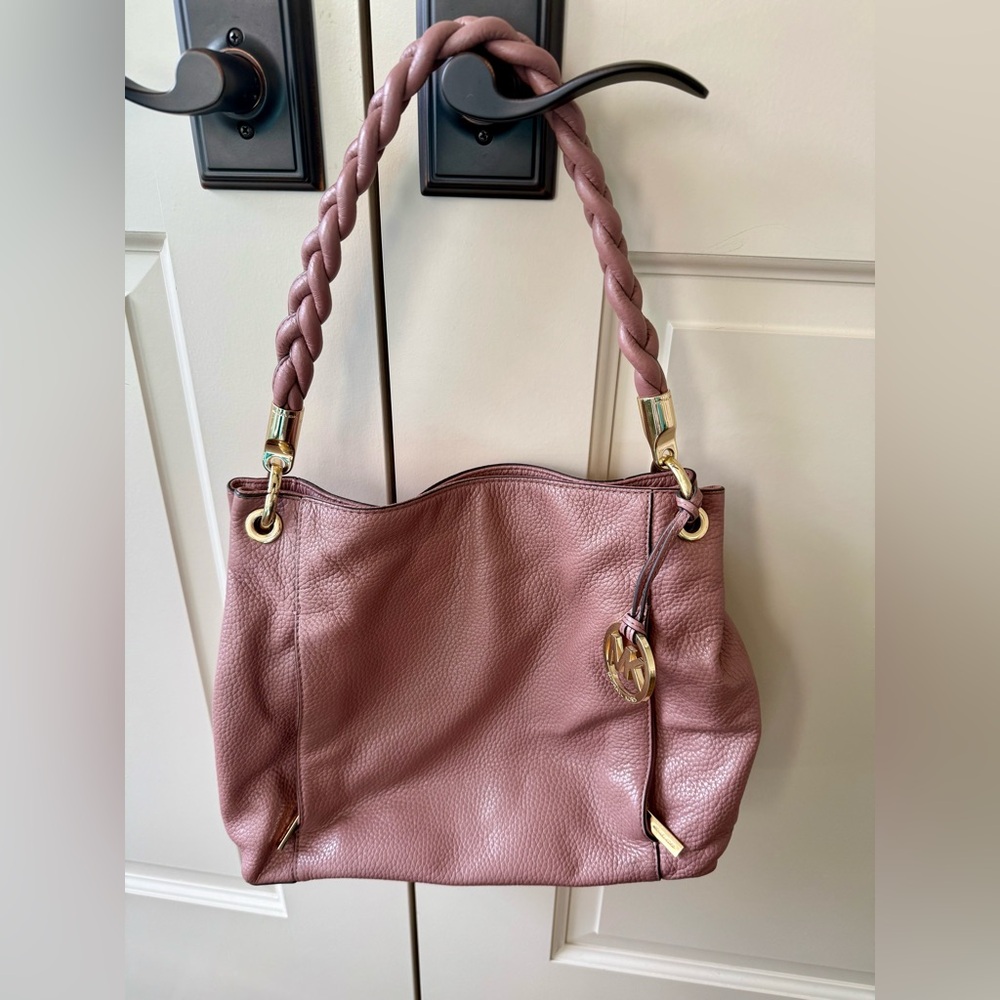 Michael Kors boho type bag with braided handle.